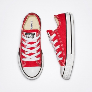 TENIS LONA ROJO JUNIOR CHOCLO CONVERSE CLASICO