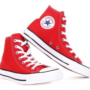 TENIS LONA ROJO BOTA CLASICO CONVERSE INFANT