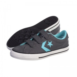 TENIS STAR PLAYER EV 3V THUNDR CONVERSE JUNIOR GRIS VERDE CHOCLO